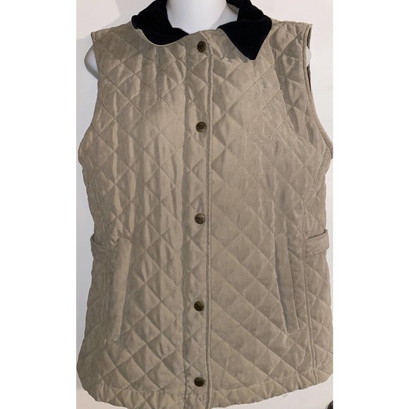 O'KEAHEYS EQUESTRIAN QUILT LIGHT BROWN SUEDE VEST WOMEN'S MEDIUM - Picture 1 of 13